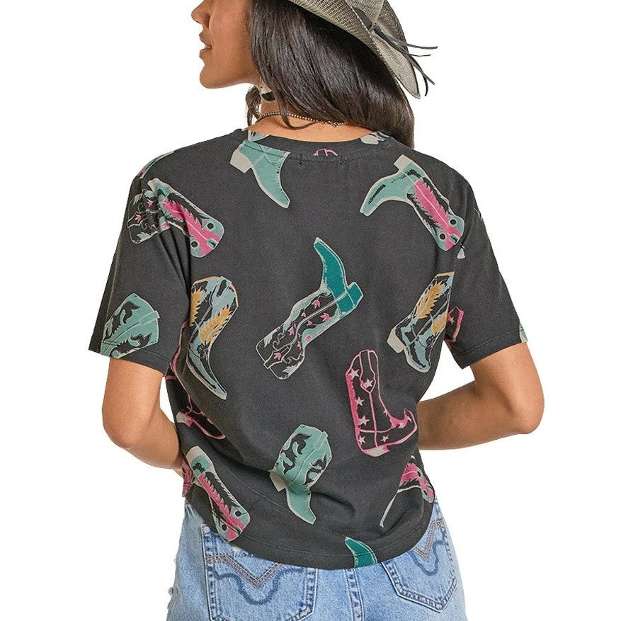 Rock & Roll Boot Print Women’s Top BW21T08120