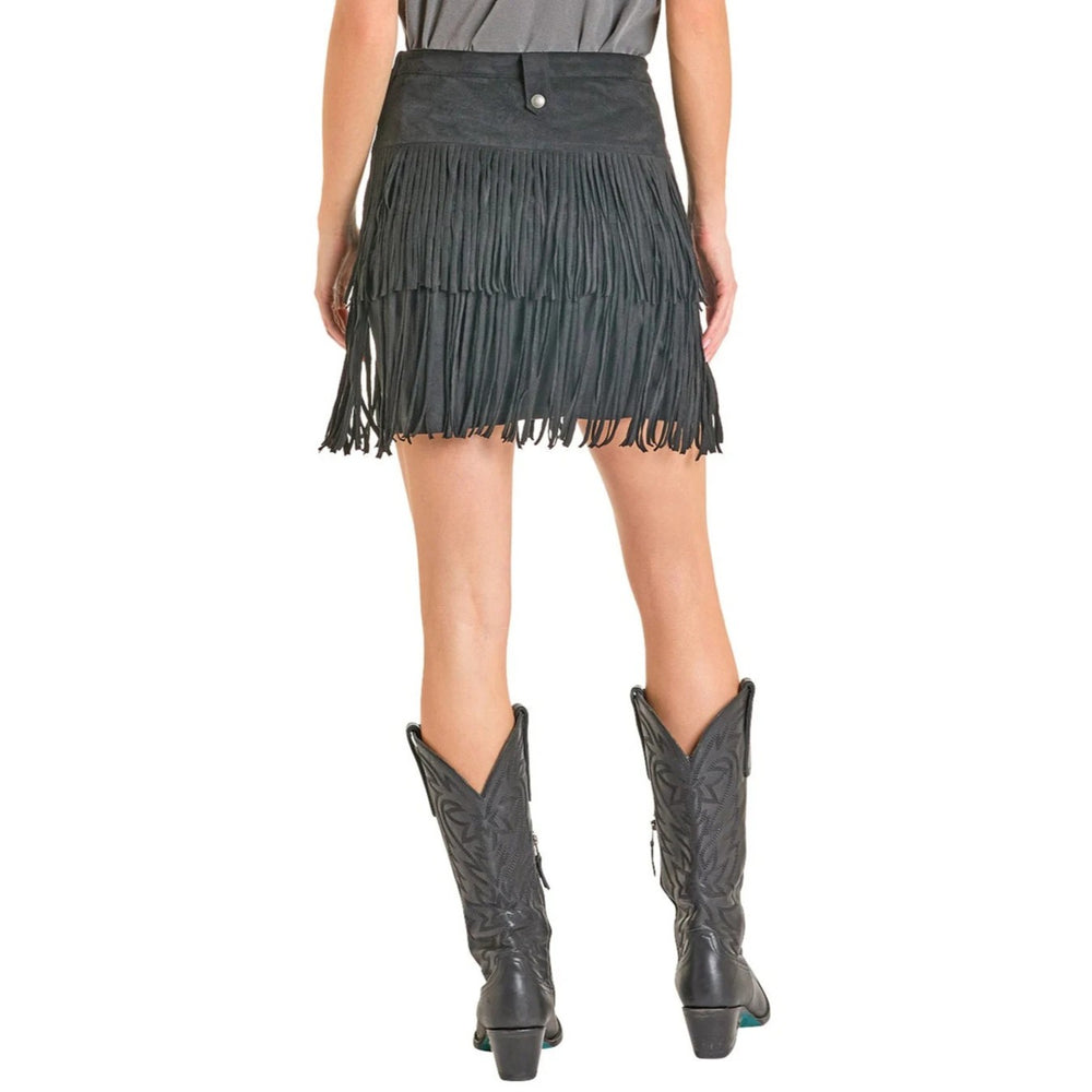 Rock & Roll Belted Fringe Women's Boot BW69B06985