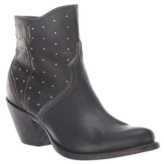 Lucchese Harley Black Stud Women's Bootie M6003