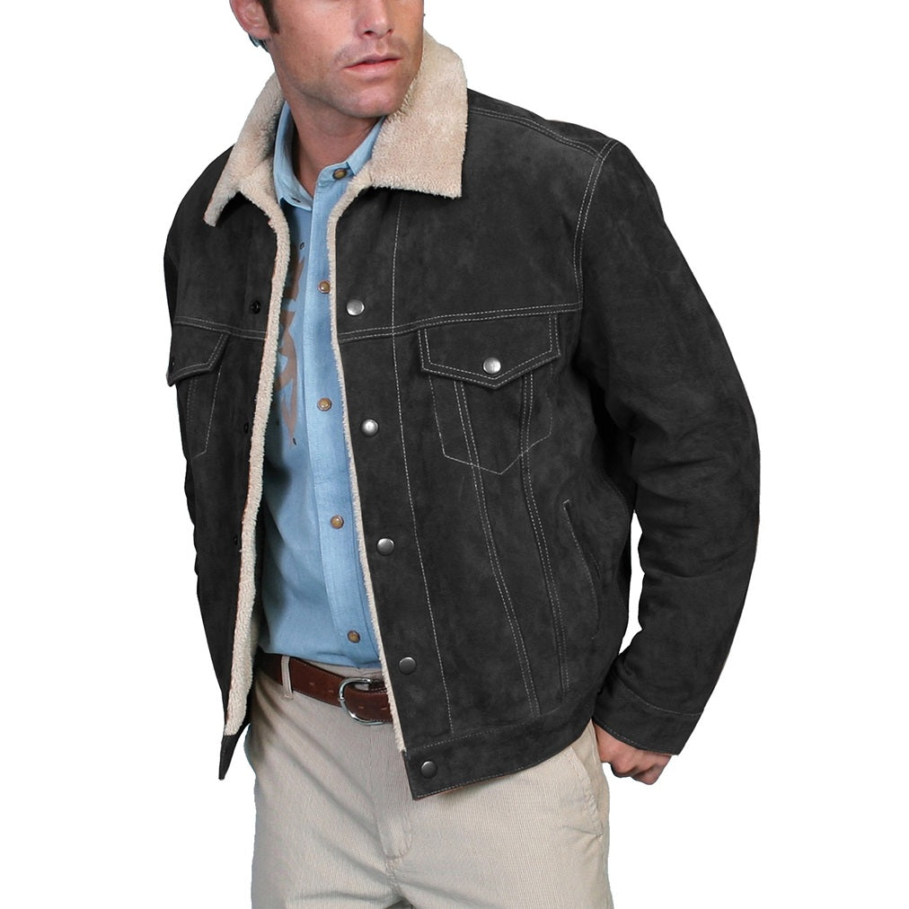 Scully Boar Suede Grey Jean Men's Jacket 11366
