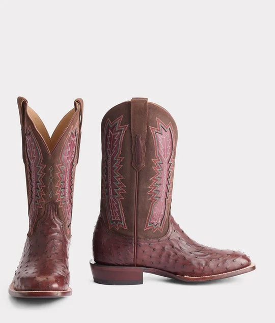 Lucchese Men's Roscoe Full Quill Ostrich Boot M4561.W8