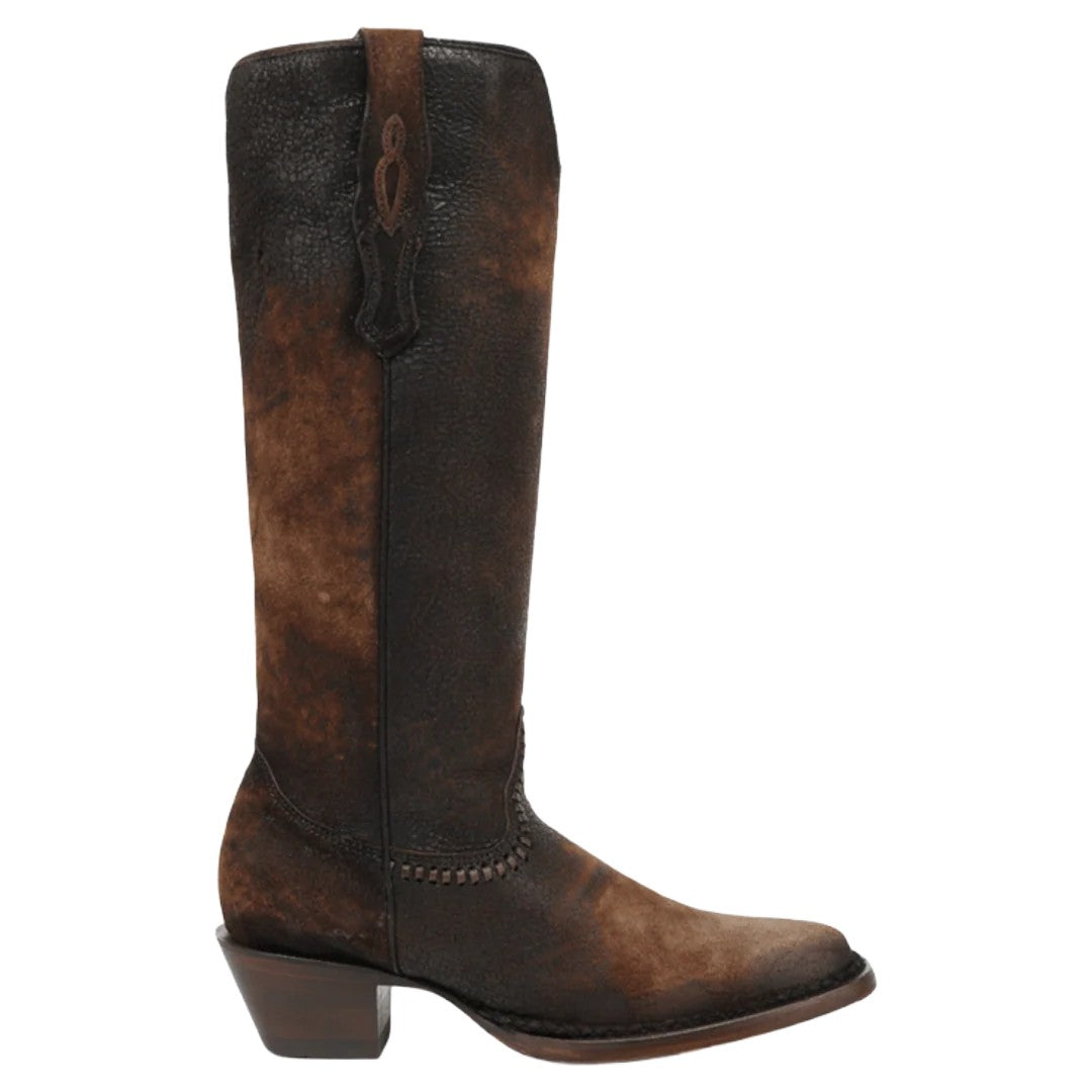 Corral Women's Brown Woven & Lamb Abstract Tall Top Boot A5225