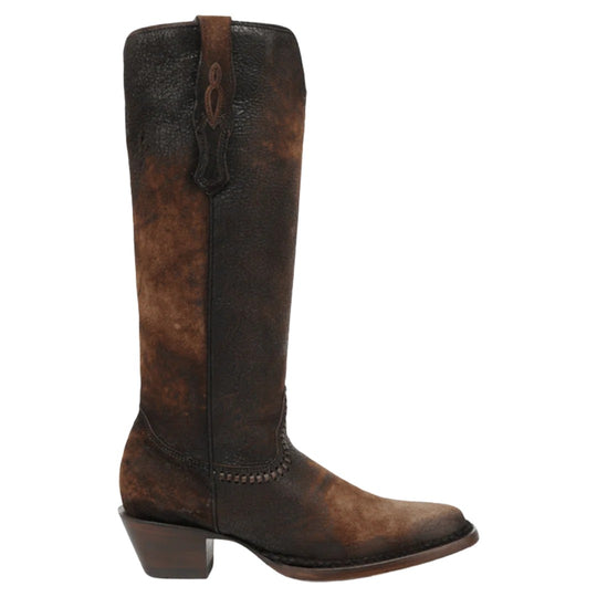 Corral Women's Brown Woven & Lamb Abstract Tall Top Boot A5225