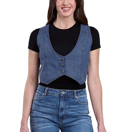 Roper Retro Denim Women's Vest 03-074-0594-6173