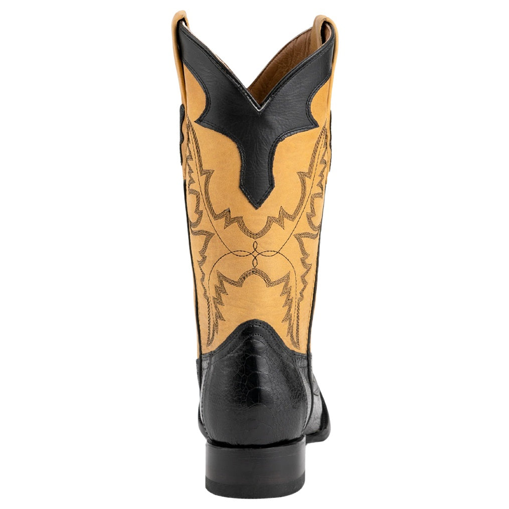 Ferrini Nash Black Ostrich Leg Men's Boot 11493