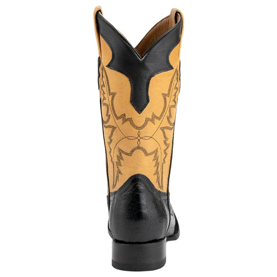 Ferrini Nash Black Ostrich Leg Men's Boot 11493