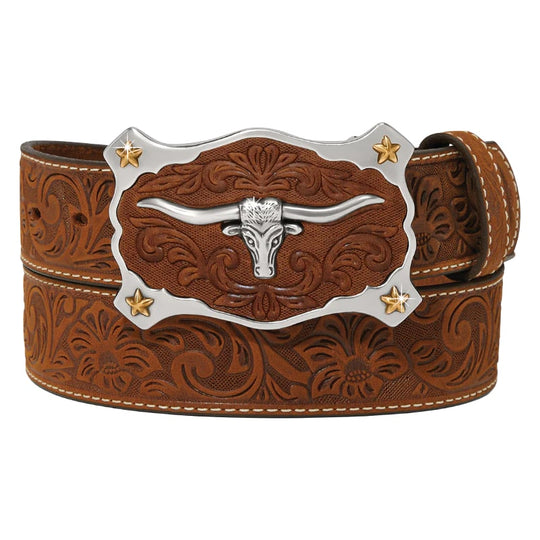 Justin Classic Longhorn Aged Bark Belt C11198