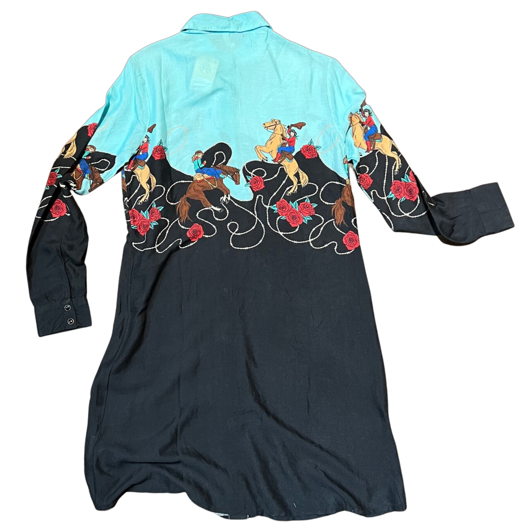 Roper Blue and Black Cowgirl Women's Dress 03-057-0590-6114