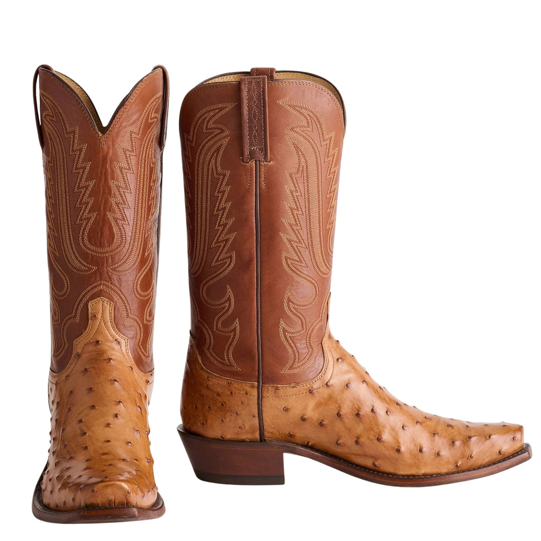 Lucchese Luke Barnwood FQ Ostrich Men's Boot N1156