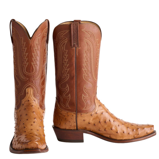 Lucchese Luke Barnwood FQ Ostrich Men's Boot N1156