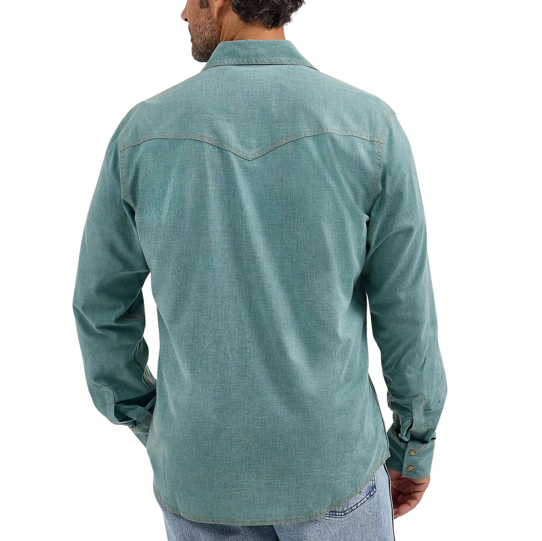 Wrangler Retro Blue Men's Western Snap 12368218