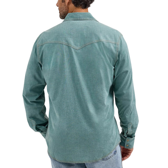 Wrangler Retro Blue Men's Western Snap 12368218