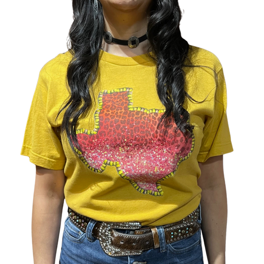 Lattimore Leopard Texas Women's Tee