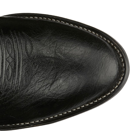 Tony Lama Men's Bonham 13" Black Smooth Ostrich Boot CT871