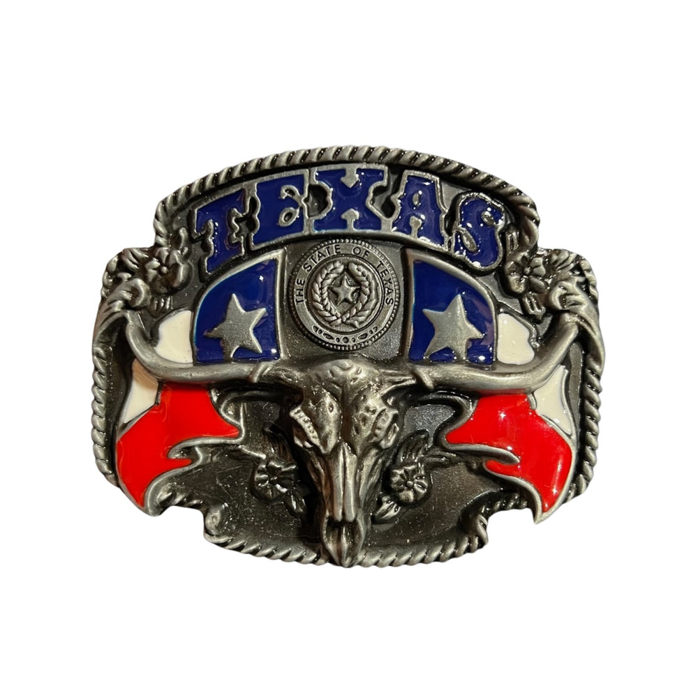 Blue Bayou Texas Skull Buckle N67E