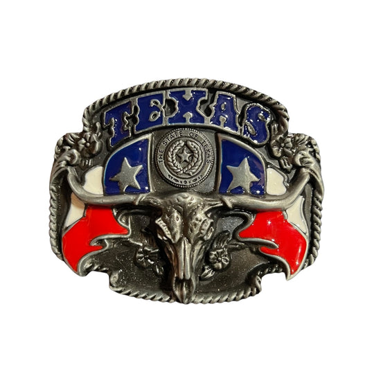 Blue Bayou Texas Skull Buckle N67E