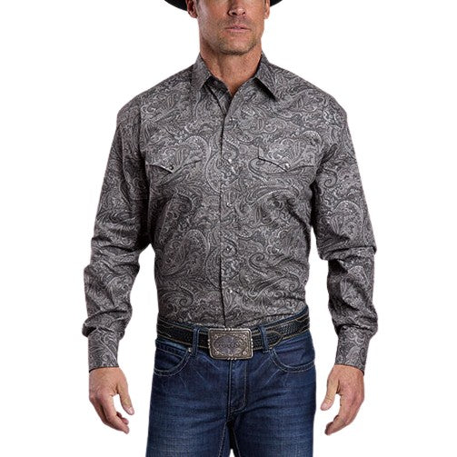 Stetson Smoke Paisley Men’s Western Snap 11-001-0425-1046