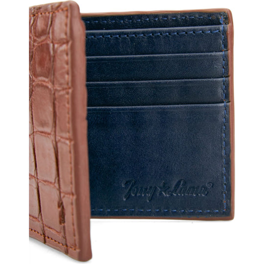 S3020CW Tony Lama Men's Alligator Wallet Cognac