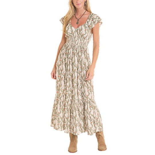 Rock & Roll Cactus Print Women's Dress BWD0R08810