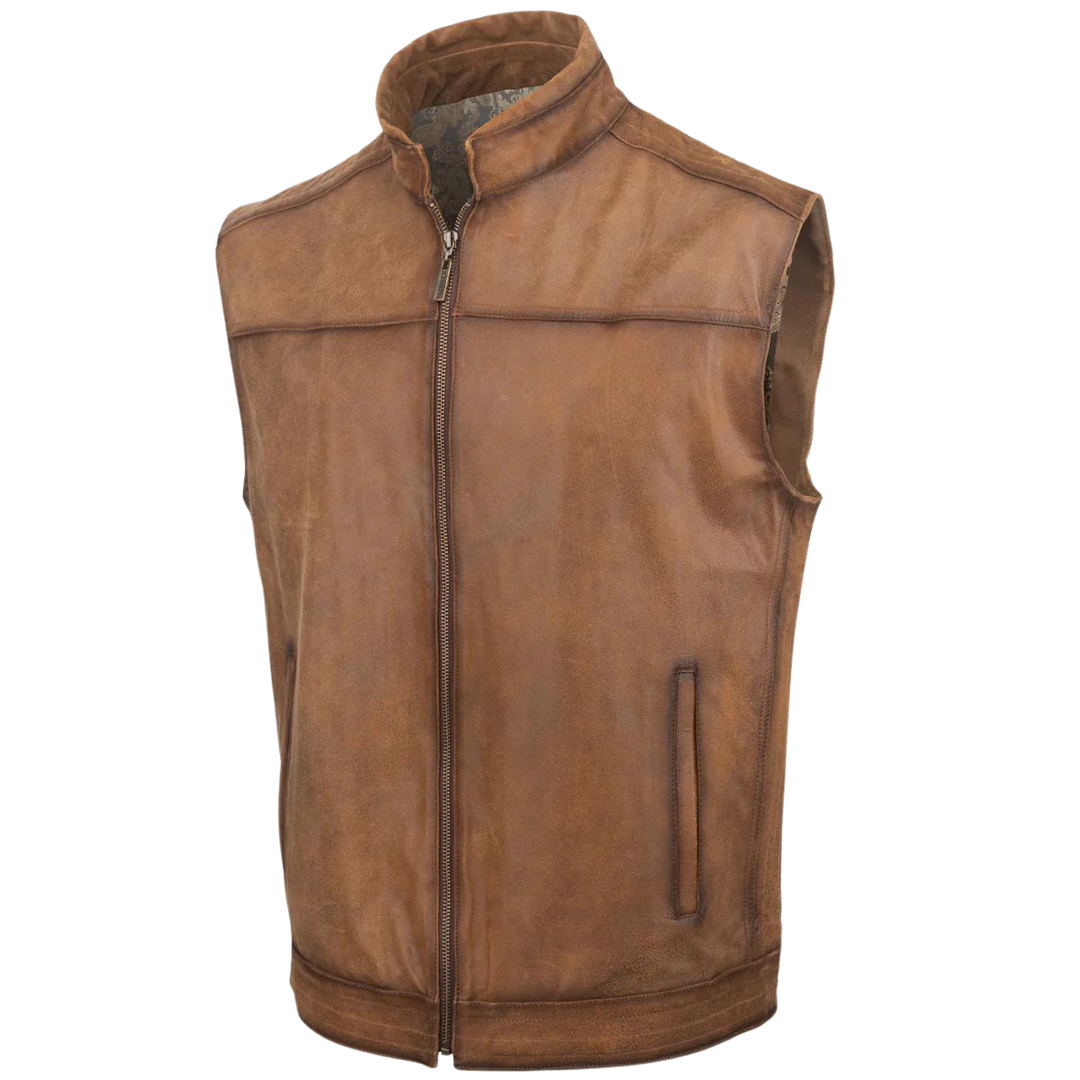 Resistol Wyatt Leather Men's Vest R1F210-R00652