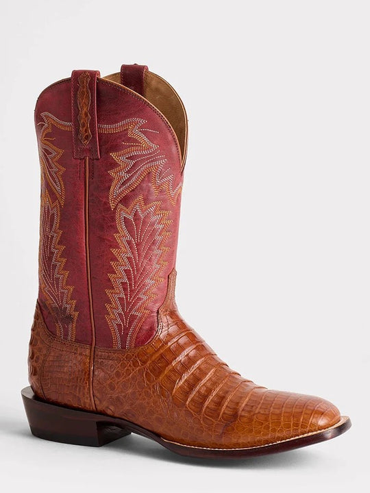 Lucchese Men's Wyatt Ultra Belly Caiman Boots M4496.WF