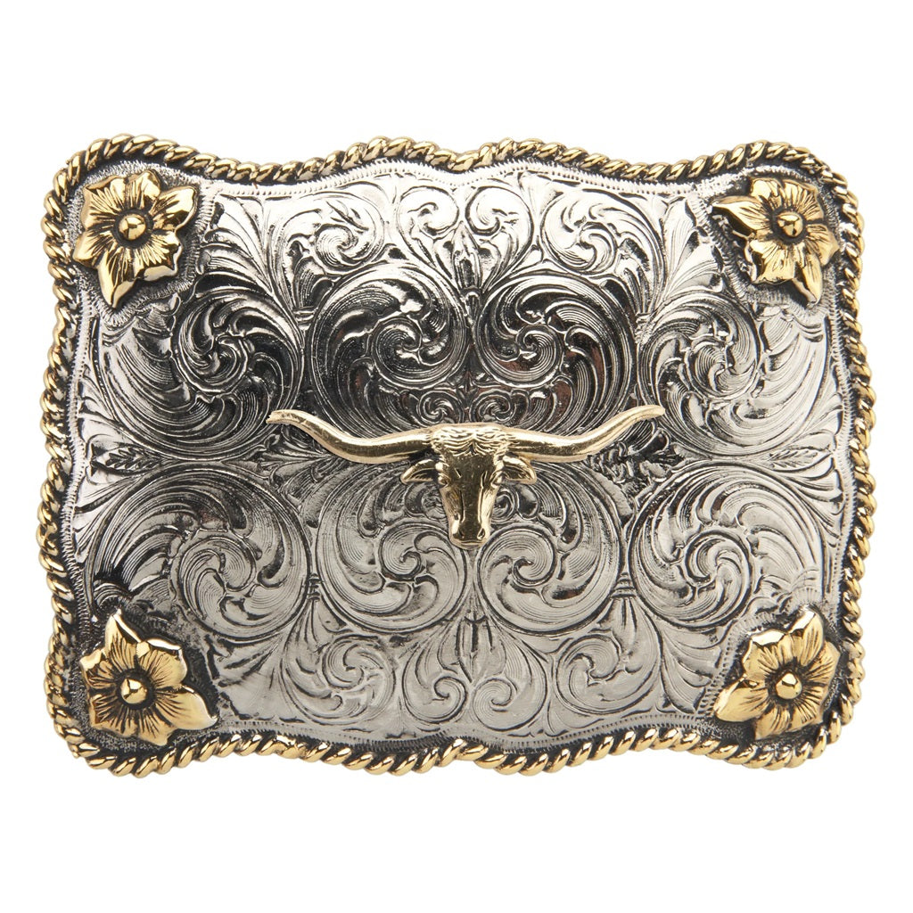 AndWest Double Scallop Longhorn Buckle 961-967M