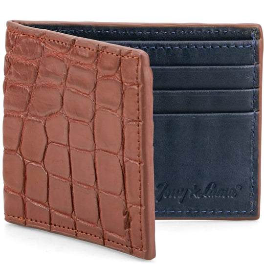 S3020CW Tony Lama Men's Alligator Wallet Cognac
