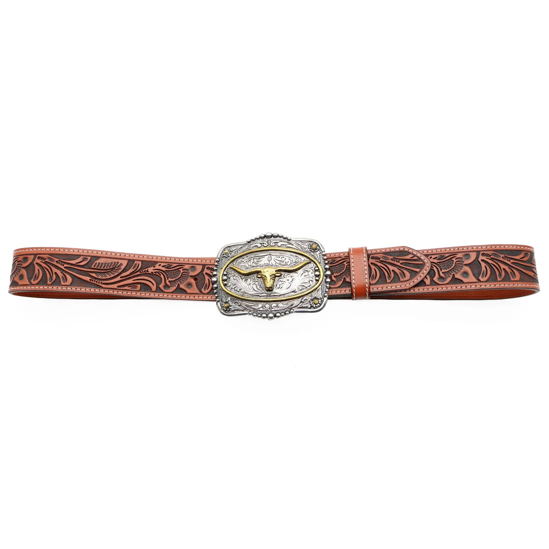 AndWest Longhorn Tooled Belt BLT242-20