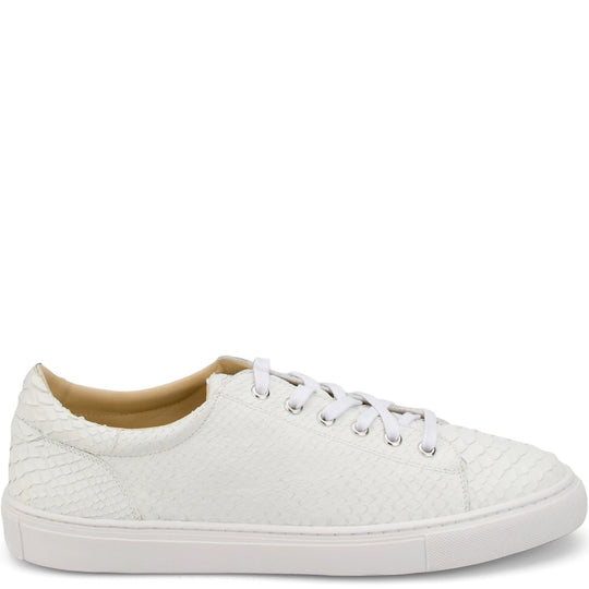 Tony Lama Men's Mason Python Ivory Sneakers BL897