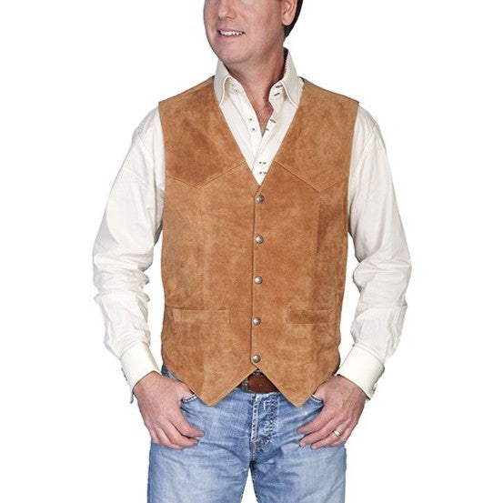 Scully Suede Snap Men's Vest 507-212
