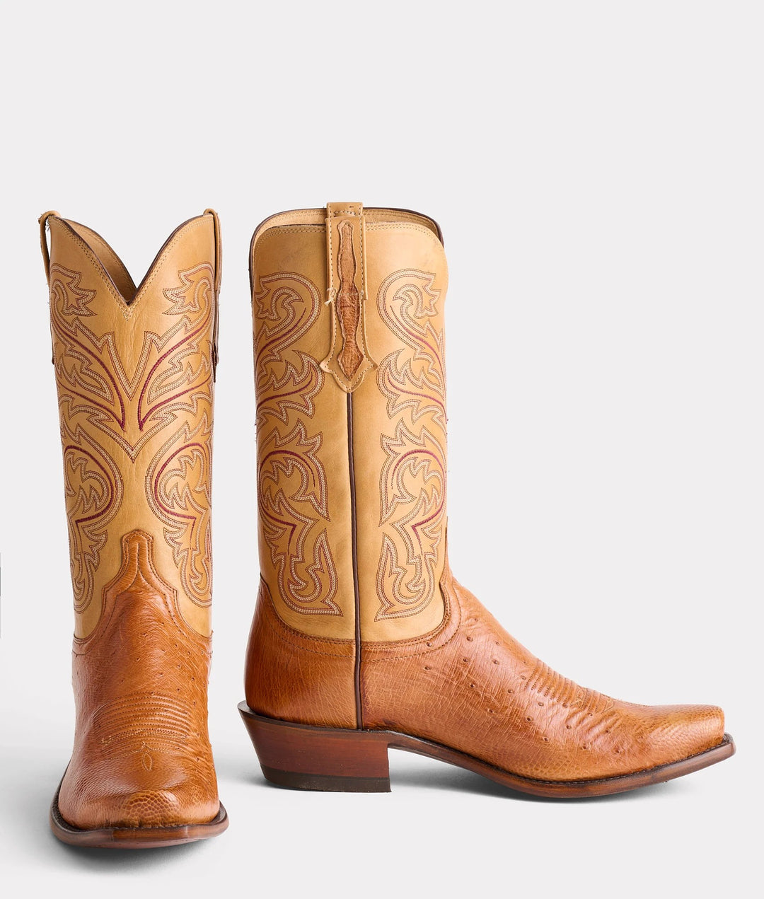 Lucchese Men's Nathan Smooth Ostrich Boot N1160.74