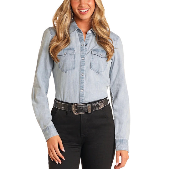 Rock & Roll Core Denim Women's Snap BWN2S03701