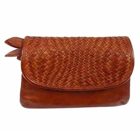 Scully Woven Leather Crossbody B374
