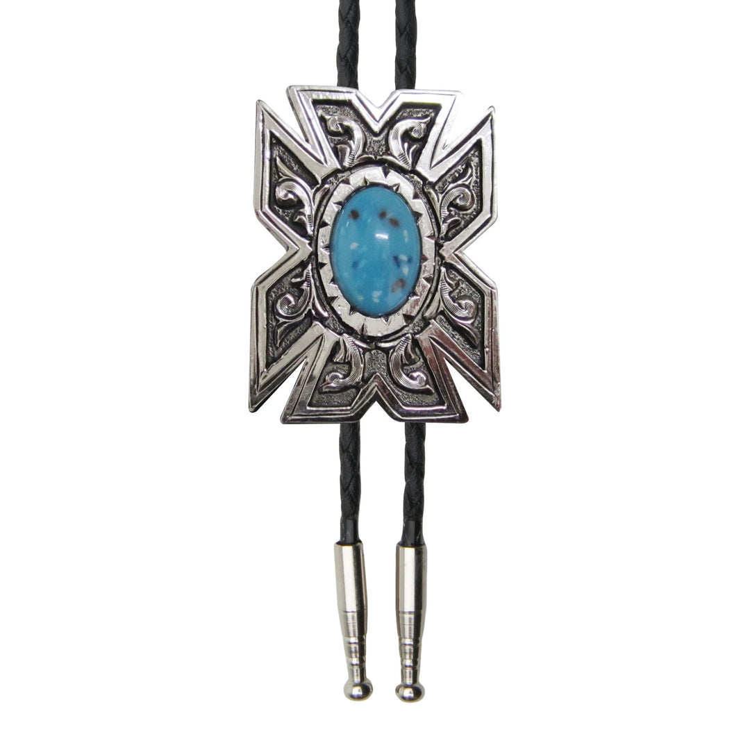 AndWest Western Turquoise Bolo Tie BOL126