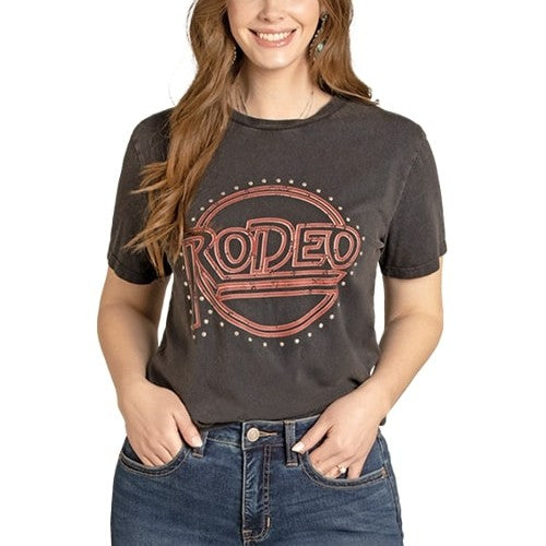 Rock & Roll Studded Rodeo Women's Tee BW21T07955
