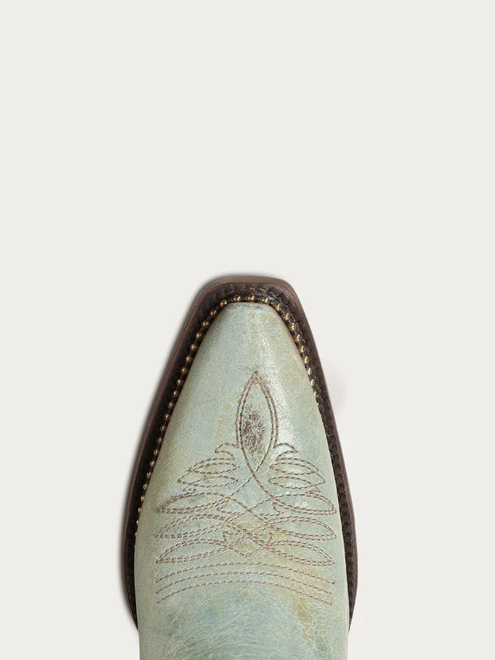 Corral Women's Faded Turquoise Boot with Metallic Beaded Welt A5008