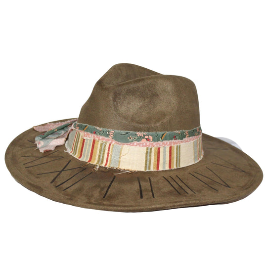 Betsy Simmons Roman Numerals Flat Brim