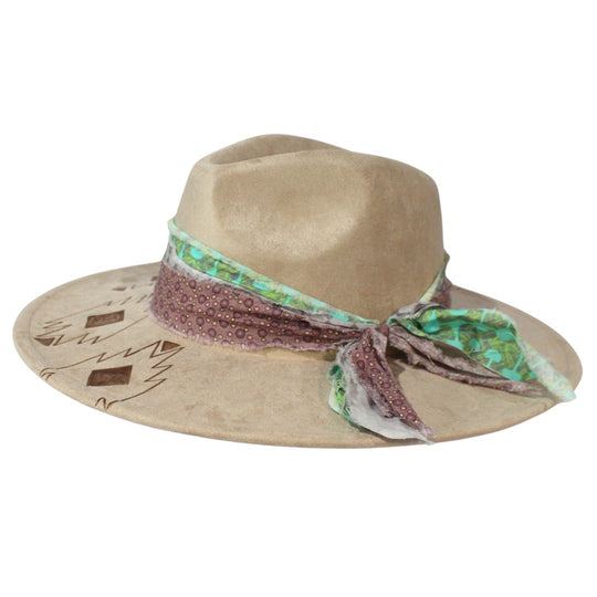 Betsy Simmons Aztec Queen Wool Flat Brim