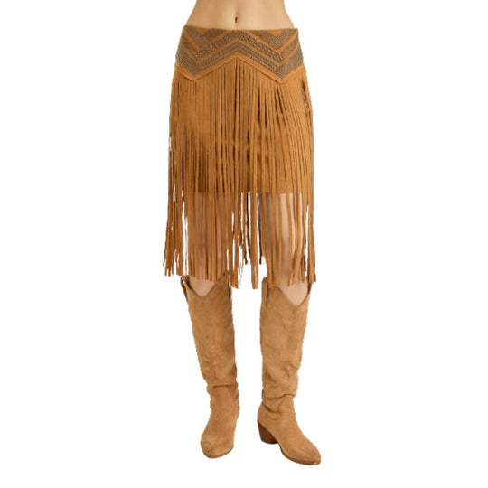 Vocal Long Fringe Women's Skirt W3937SK