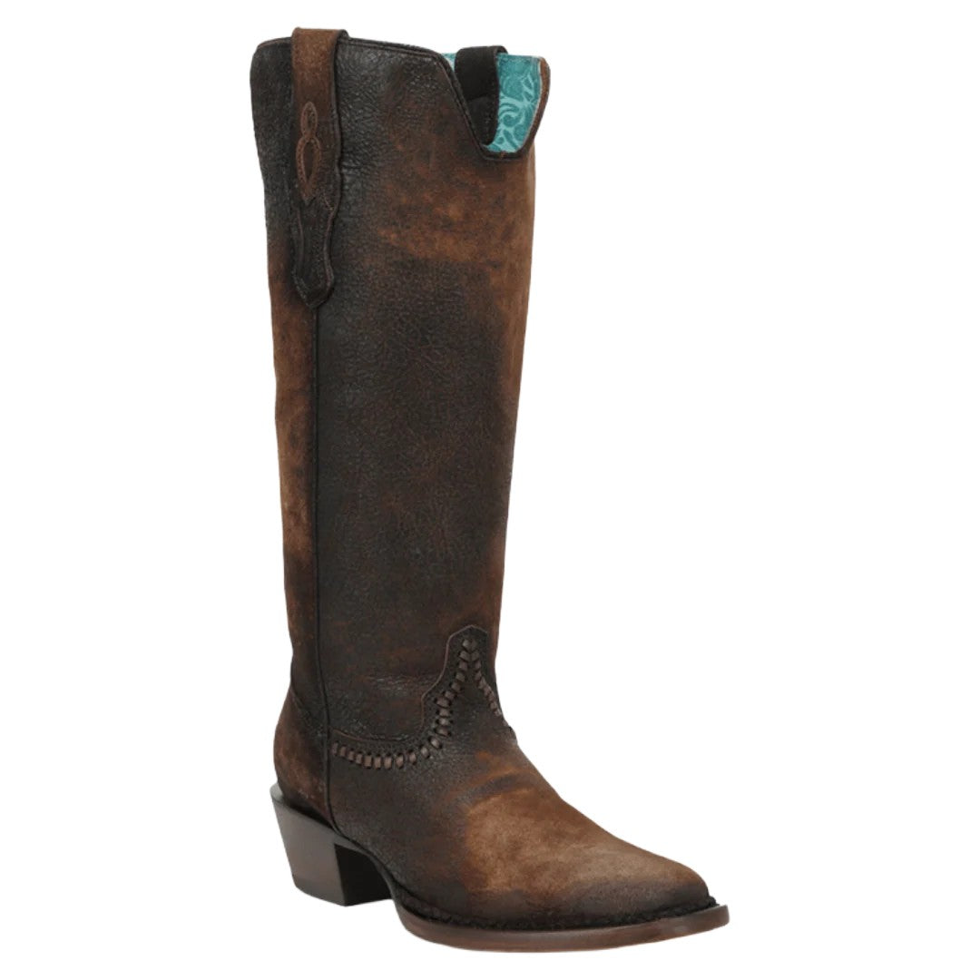 Corral Women's Brown Woven & Lamb Abstract Tall Top Boot A5225