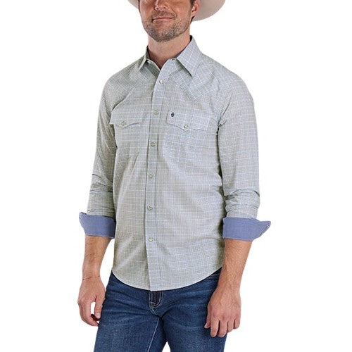Stetson Checker Ombre Men's Western Snap 11-001-0478-4021