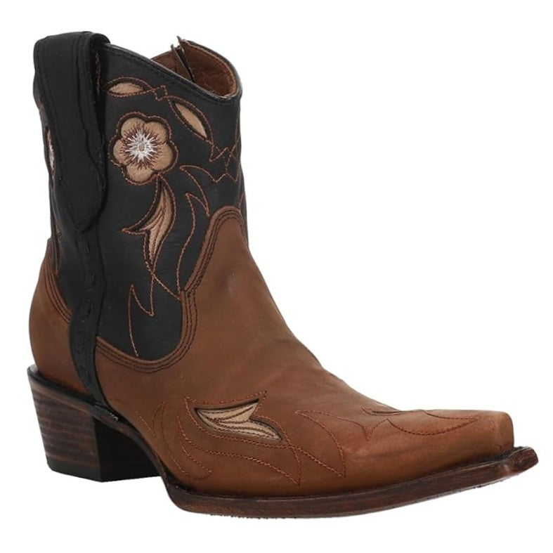 Circle G Camel Floral Women's Bootie L6096