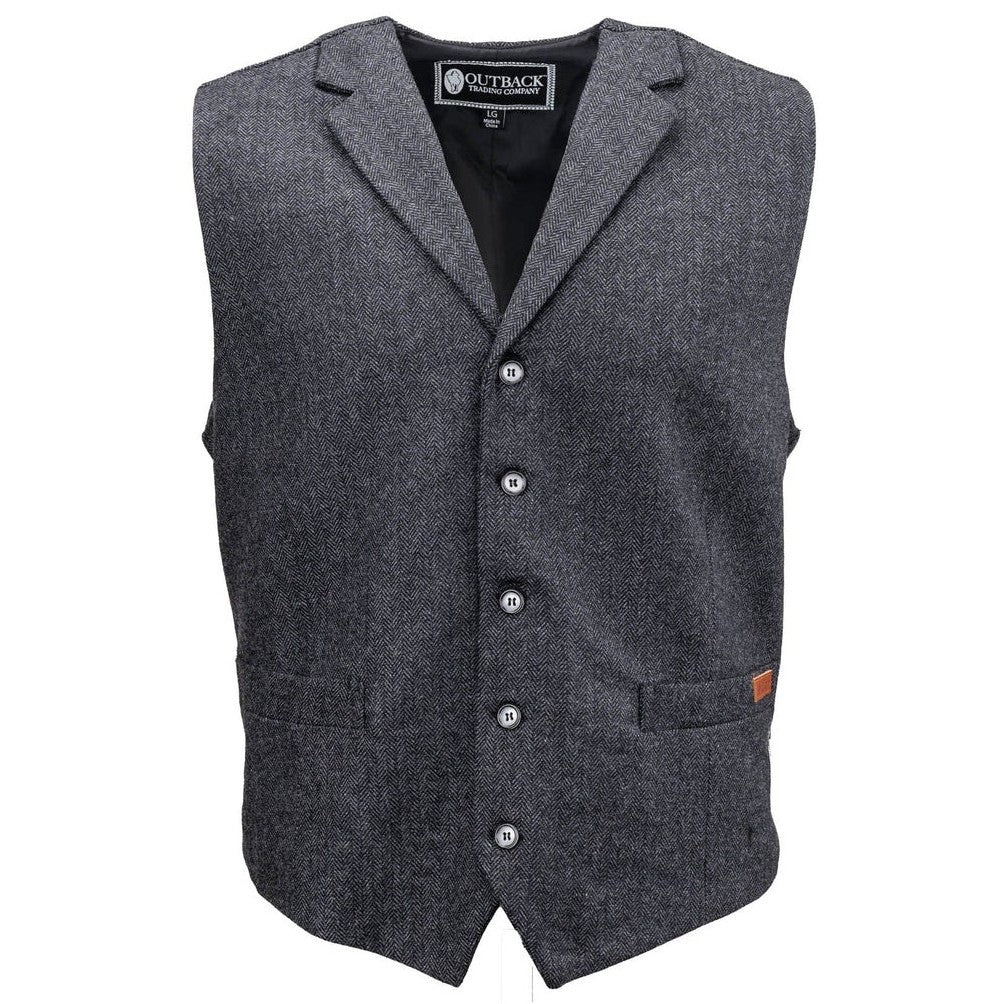 Outback Jesse Charcoal Men's Vest 29785-CHR