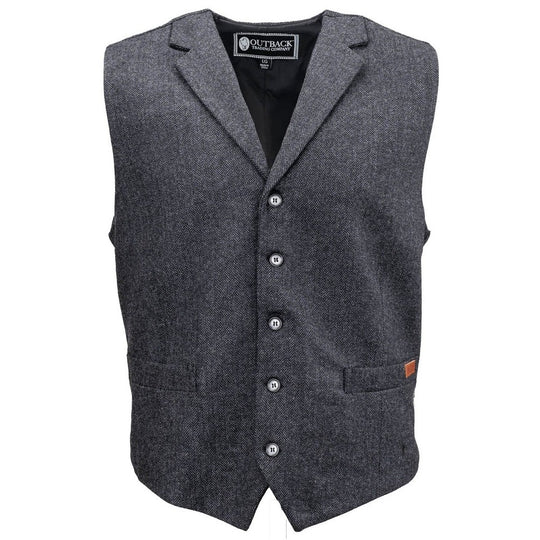 Outback Jesse Charcoal Men's Vest 29785-CHR
