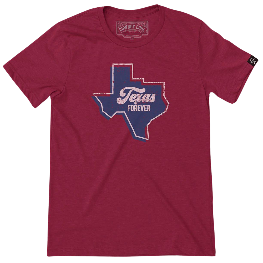 Cowboy Cool Texas Forever Tee T090