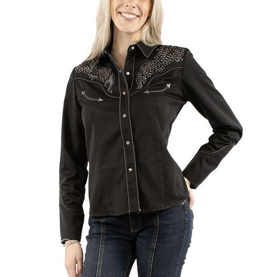 Scully Embroidered Yolks Women's Snap PL918