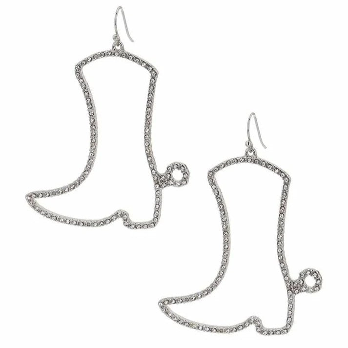 Montana Silversmiths Boots With Spurs Attitude Earrings AER5742