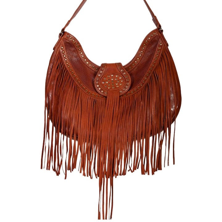 Scully Fringe Studded Bag B177