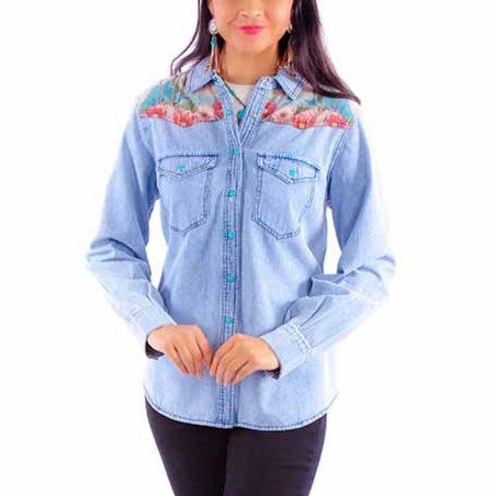 Scully Cactus Dream Women's Button Up HC901
