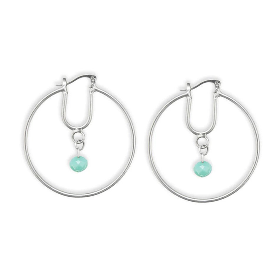 Myra Harvest Moon Hoop Earrings S-8316